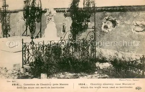 AK / Ansichtskarte Chambry_Seine et Marne Cimetiere Chambry Seine et Marne