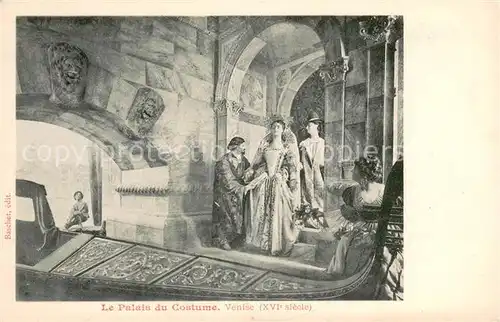 AK / Ansichtskarte Venise_Venezia Palais du Costume Peinture Kuenstlerkarte Venise Venezia