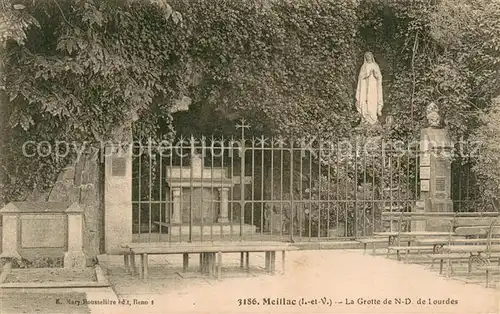 AK / Ansichtskarte Meillac La Grotte de Notre Dame de Lourdes Meillac