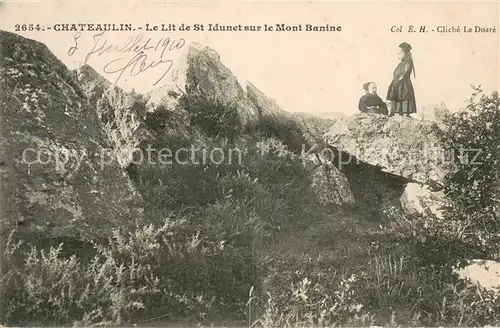 AK / Ansichtskarte Chateaulin Le Lit de Saint Idunet sur le Mont Banine Chateaulin