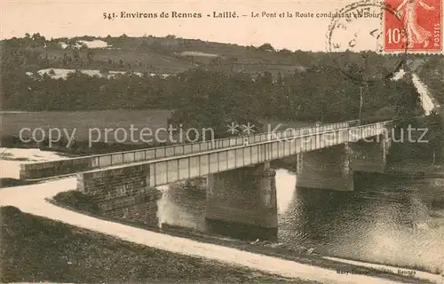 AK / Ansichtskarte Laille Pont et Route conduisant au Bourgdes Comptes Laille