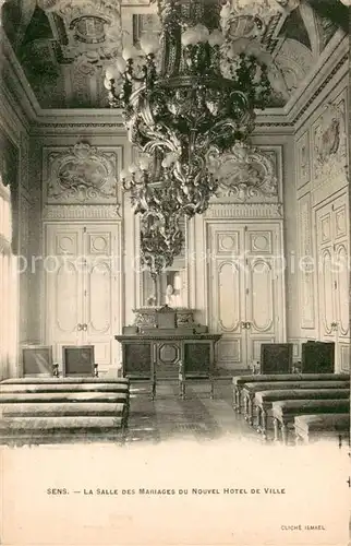 AK / Ansichtskarte Sens_Yonne La Salle des Mariages du nouvel Hotel de Ville Sens_Yonne