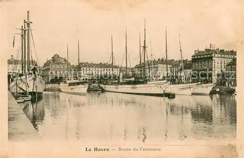 AK / Ansichtskarte Le_Havre Bassin du Commerce Bateaux Le_Havre