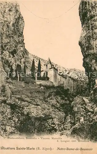 AK / Ansichtskarte Moustiers Sainte Marie Eglise Notre Dame de Beauvoir Moustiers Sainte Marie