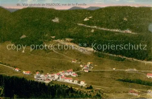 AK / Ansichtskarte Mijoux Vue generale prise de la Faucille Mijoux