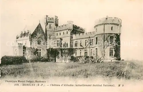 AK / Ansichtskarte Hendaye_Pyrenees_Atlantiques Chateau dAbbadia  Hendaye_Pyrenees