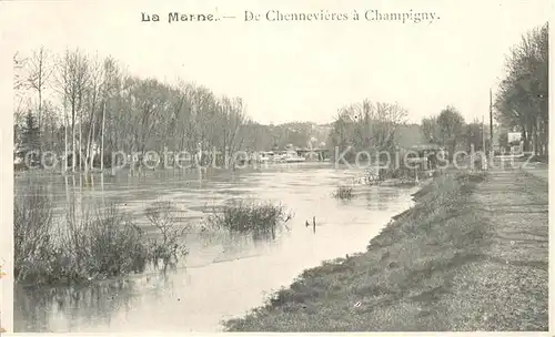 AK / Ansichtskarte Champigny_Marne De Chennevieres a Champigny Champigny Marne