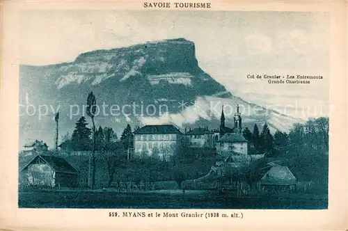 AK / Ansichtskarte Myans et le Mont Granier Myans