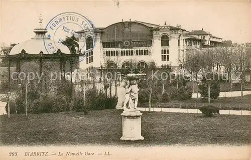 AK / Ansichtskarte Biarritz_Pyrenees_Atlantiques La Nouvelle Gare Biarritz_Pyrenees