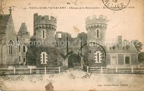 AK / Ansichtskarte Nueil sous Passavant Chateau de la Boissonniere Donjon davant 