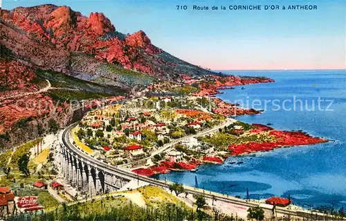 AK / Ansichtskarte Corniche_de_l Esterel Route de la Corniche dOr a Antheor Corniche_de_l Esterel