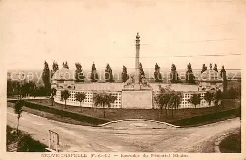AK / Ansichtskarte Neuve Chapelle Ensemble du Memorial Hindou Neuve Chapelle