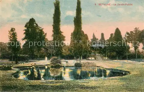 AK / Ansichtskarte Bethune Le Jardin Public Bethune