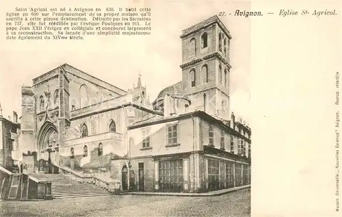 AK / Ansichtskarte Avignon_Vaucluse Eglise St Agricol Avignon Vaucluse