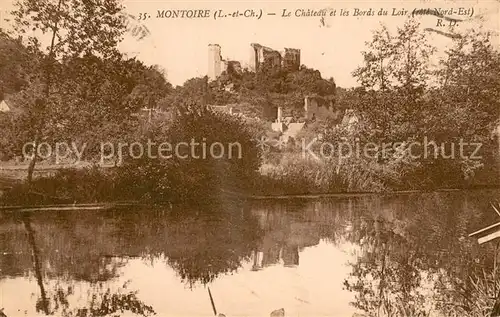 AK / Ansichtskarte Montoire sur le Loir Le Chateau et les Bords du Loir Montoire sur le Loir