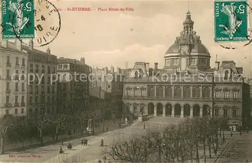 AK / Ansichtskarte Saint Etienne_Loire Place Hotel de Ville Saint Etienne Loire