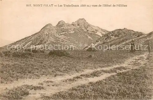 AK / Ansichtskarte Mont_Pilat_ Loire Les Trois Dents vues de lHotel de l Oeillon Mont_Pilat_ Loire