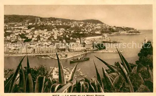 AK / Ansichtskarte Nice_Alpes_Maritimes Le Port et le Mont Boron Nice_Alpes_Maritimes