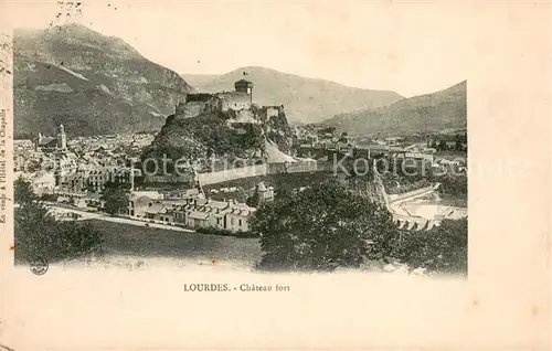 AK / Ansichtskarte Lourdes_Hautes_Pyrenees Chateau fort Lourdes_Hautes_Pyrenees