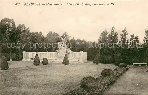 AK / Ansichtskarte Beauvais_Oise Monument aux Morts 
