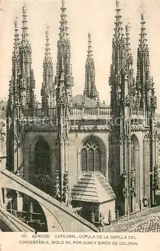 AK / Ansichtskarte Burgos Catedral Cupula de la Capilla del Condestable  Burgos