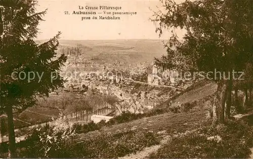AK / Ansichtskarte Aubusson_Creuse Vue panoramique prise du Marchedieu Aubusson Creuse