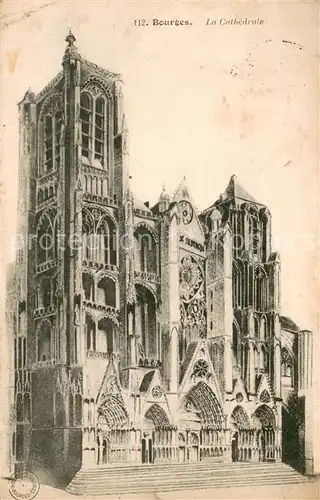 AK / Ansichtskarte Bourges La Cathedrale Bourges