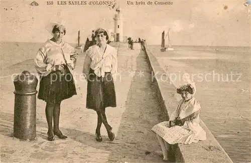 AK / Ansichtskarte Les_Sables d_Olonne Un brin de Causette Les_Sables d_Olonne