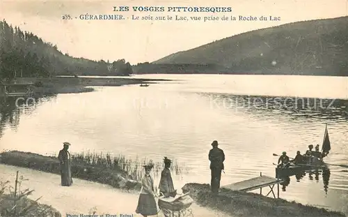 AK / Ansichtskarte Gerardmer_Vosges Le soir sur le lac vue prise de la Roche du Lac Gerardmer Vosges