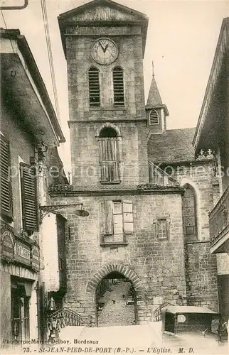 AK / Ansichtskarte Saint Jean Pied de Port Eglise Kirche Saint Jean Pied de Port