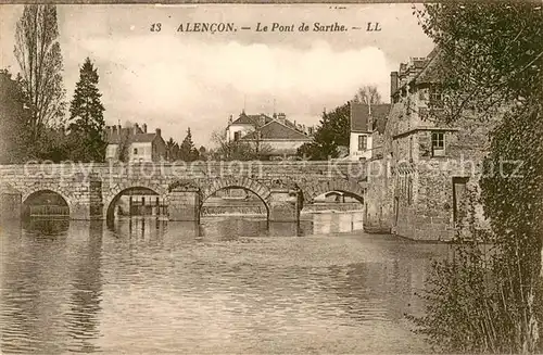 AK / Ansichtskarte Alencon Pont de Sarthe Alencon
