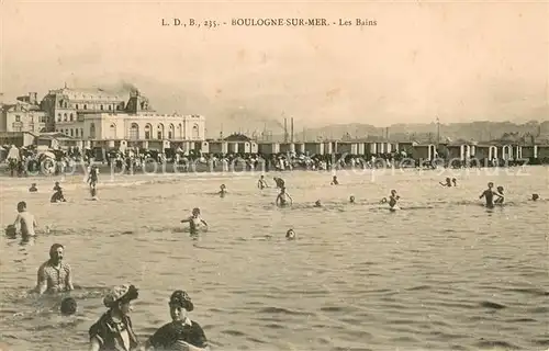 AK / Ansichtskarte Boulogne sur Mer Les bains Boulogne sur Mer
