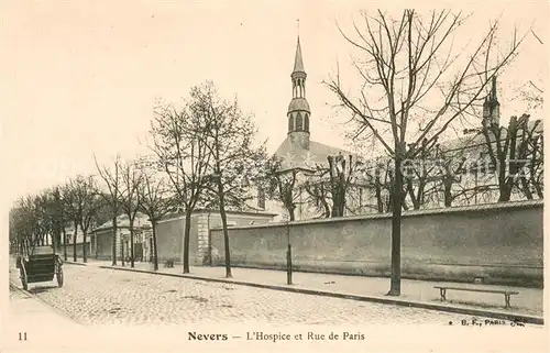 AK / Ansichtskarte Nevers_Nievre Hospice Rue de Paris Nevers Nievre