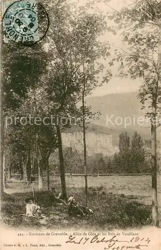 AK / Ansichtskarte Grenoble Allee de Gloz et les Bois de Vouillant Nature Paysage Grenoble