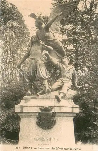 AK / Ansichtskarte Brest_Finistere Monument des Morts pour la Patrie Brest_Finistere