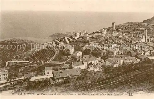 AK / Ansichtskarte La_Turbie Panorama et vue sur Monaco Cote d Azur La_Turbie