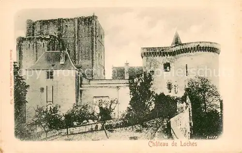 AK / Ansichtskarte Loches_Indre_et_Loire Chateau Schloss Loches_Indre_et_Loire