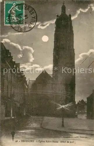 AK / Ansichtskarte Bressuire Eglise Notre Dame Effet de nuit Bressuire