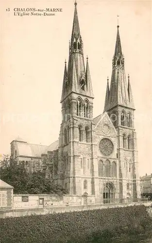 AK / Ansichtskarte Chalons sur Marne Eglise Notre Dame 