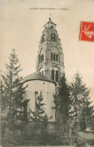 AK / Ansichtskarte Conde sur Marne Eglise Conde sur Marne
