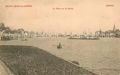 AK / Ansichtskarte Saint Jean de Losne Le Pont sur la Saone Saint Jean de Losne