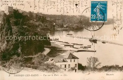 AK / Ansichtskarte Thonon les Bains Vue sur le Port Thonon les Bains