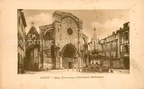 AK / Ansichtskarte Cluny Eglise Notre Dame  Cluny