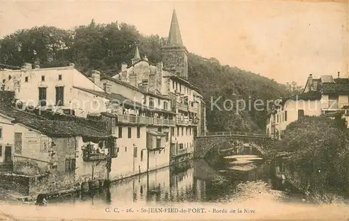 AK / Ansichtskarte Saint Jean Pied de Port Bords de la Nive Saint Jean Pied de Port