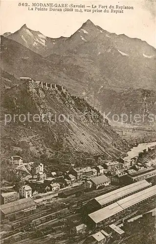 AK / Ansichtskarte Modane_Gare LeFort du Replaton La Pointe Doran vue prise du Replat Modane Gare