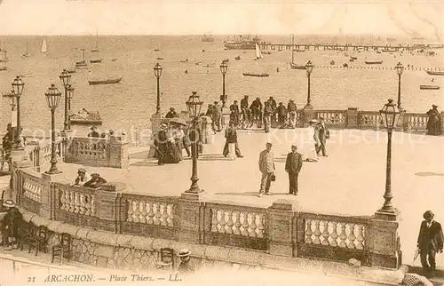 AK / Ansichtskarte Arcachon_Gironde Place Thiers Arcachon Gironde