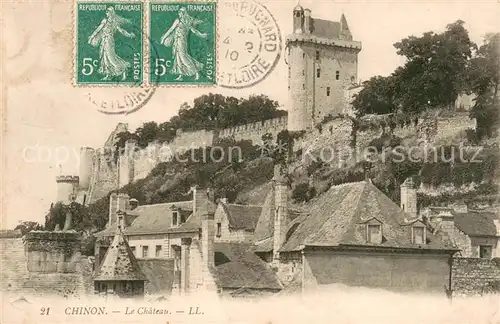 AK / Ansichtskarte Chinon_Indre_et_Loire Le Chateau Chinon_Indre_et_Loire
