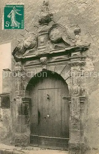 AK / Ansichtskarte Orange_Vaucluse Porte Renaissance Rue de l une Orange Vaucluse