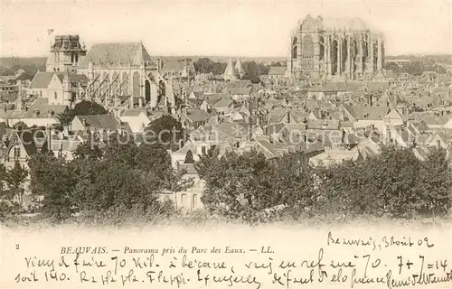 AK / Ansichtskarte Beauvais_Oise Panorama pris du Parc des Eaux 