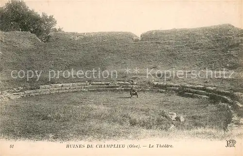 AK / Ansichtskarte Champlieu Ruines de Champlieu Le Theatre Champlieu